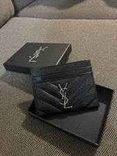 Saint Laurent Black YSL Logo Women’s Card Wallet Credit Card Holder Women's Card Holder price