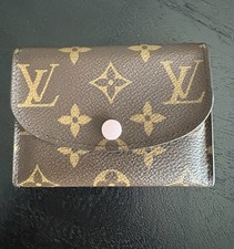 Louis Vuitton Rosalie Monogram Coin Wallet Brown Pink Folding Credit Card Women's Card Holder price