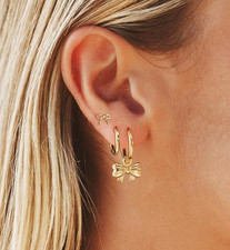Gold Plated Plated Earring Set For Women Jewelry Gifts Hoop Earrings ELEGANT Gold Earrings price