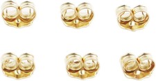 14K Gold Earring Backs for Stud Earrings - Yellow Locking (3 Pairs) Gold Earrings price