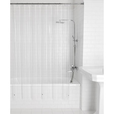 Clear Shower Curtain Liner Anti-Bacterial PEVA 70x71 Water Repellent Mainstays Shower / Bathroom Curtain price