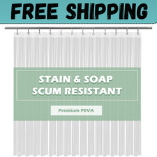 Clear Shower Curtain Liner 5g Heavy Duty PEVA Waterproof with 72''x72" New Shower / Bathroom Curtain price