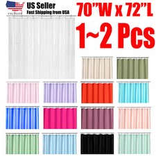 Shower Curtain Liner HEAVY DUTY Water Repellent 70"x72" Bathroom Liner Shower / Bathroom Curtain price