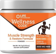 Muscle Strength & Restore HMB Formula,  Life Extension Wellness Code, 94.2 g Strength and Performance Products price