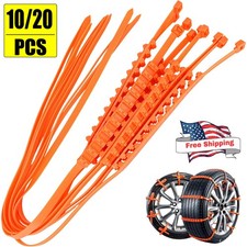 20x Universal Anti-Skid Snow Tire Chains, Emergency Traction Cables for Cars SUV Tire Chains price