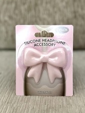 Five Below Silicone Headphone Accessory Pink Bow Clip-On VIRAL TIKTOK NEW Headphone Accessory price