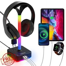 cozoo RGB Headphone Stand Charger Headphone Accessory price