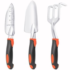 Garden Tools Set, 3 Pack Heavy Duty Gardening Tools Set Include Garden Shovel... Garden Supplies price