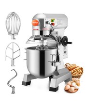 VEVOR 15QT Commercial Dough Food Mixer Machine Electric Stand w/Hooks 3-Speed Dough Mixer price