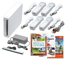Nintendo Wii Game Console + Pick 1-4 Remotes, Wii Sports, Mario Kart & More, USA Nintendo Game price