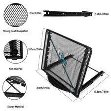 Black Portable Adjustable Laptop Stand Notebook Tablet Holder Foldable Laptop Stand price