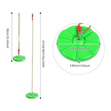 Outdoor Hanging Disc Swing For Playground Garden Adjustable Height Load 132 lbs Outdoor & Garden Toys price