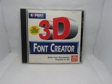Expert Software 3D Font Creator CD-ROM 1997 Windows 95 3.1 Retro PC Graphics Graphic & Music Software price
