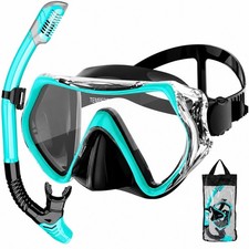 Snorkeling Gear for Adults, Snorkel Mask Adult Snorkel Set, Anti-Fog Scuba Divin Diving Gear price