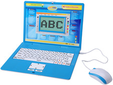 Tech Kidz Toy Computer Laptop Computer 80 Challenging Learning Activities (Blue) Tech Toy price