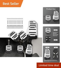 Durable Silver Foot Pedals - 3PCS Anti-Rubbing Non-Slip Pedal Kit for Cars Pedal Set price