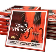 Violin Strings 4/4 Premium Carbon Steel Core Direct Warm Tone USA shipping String Instruments price