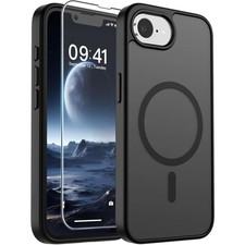 For iPhone 17e Case 16e Phone Cover Magnetic Shockproof Frost + Tempered Glass Phone Case price