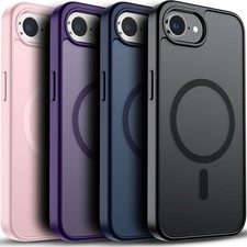 For iPhone 17e Case 16e Phone Cover Magnetic Shockproof Frost + Tempered Glass Phone Case price