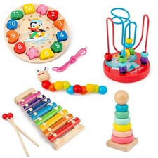 Montessori Baby Toys Kids 3D Wooden Puzzles Early Learning Baby Games Toys. Children's Toy price
