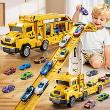 Toddler Car Truck Toys for 3 4 5 6 7 8 Years Old Boys, Transporter Truck Toy Tra Children's Toy price