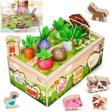 Montessori Wooden Sensory Toddler Toys: Toy for 1 Year Old Boys Girls Birthday Children's Toy price