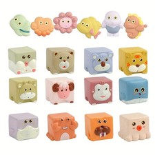 18PCS Soft Rubber Marine Animal BathToys for 1-3 Year Old Kid,Water Pool Toy Children's Toy price