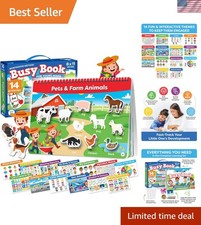 Montessori Preschool Busy Book For Toddlers Ages 3 And Up - Preassembled - Pr... Children's Toy price