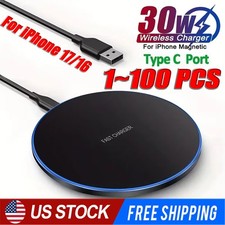 Wireless Fast Charger Charging Pad Dock Samsung iPhone Android Cell Phone Lot Tablet Charger price