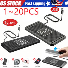 Car Wireless Charger Pad Phone Fast Charging Non-Slip Mat for iPhone Samsung lot Tablet Charger price