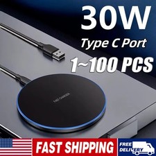 Wireless Fast Charger Charging Pad Dock Samsung iPhone Android Cell Phone Lot Tablet Charger price
