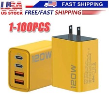 120W 4-Port USB C Fast Wall Charger Block For All Cell Phone i Pad lot Tablet Charger price