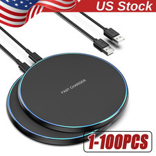 Wireless Fast Charger Charging Pad Dock Samsung iPhone Android Cell Phone lot Tablet Charger price
