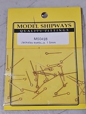 Model Shipways Jackstay EyeBolts 1.5mm MS0428. NEW SEALED!! Toy Ship price
