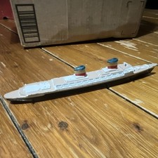 Matchbox m704 Ship Model Toy White w/ Black Hull Red Base metal Toy Ship price