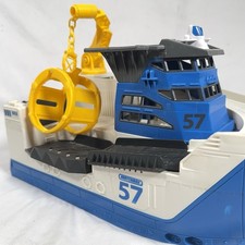 Matchbox Mission Marine Rescue Shark Ship BFN57 Cargo Boat Crane Mattel 2013 Toy Ship price