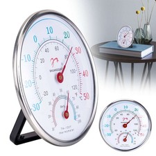 Wall Thermometer Indoor Outdoor Mount Garden Greenhouse Home Humidity Meter NEW Thermometers price