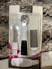 ad*ro Manual Replaceable Callus File & Foot Rasp Set, 4-Piece White/Black Manicure & Pedicure Set price