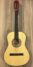 Zeny 6-String Acoustic Guitar Musical Instruments Beige Red Tested Works String Instruments price