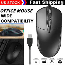USB 2.0 Optical Wired Scroll Wheel Mouse PC Laptop Notebook Desktop Black Mice- Wired Mouse price