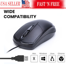 USB 2.0 Optical Wired Scroll Wheel Mouse  PC Laptop Notebook Desktop Black Mice Wired Mouse price