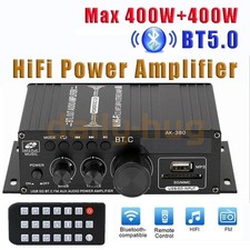 2 Channel 800W bluetooth Mini HIFI Power Amplifier Audio Stereo Amp Home Car FM Stereo Amplifiers price