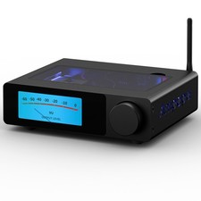 HIFI TPA3255 Amplifier Bluetooth Stereo Amp w/Digital VU Meter High-Pass Filter Stereo Amplifiers price