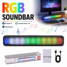 RGB Sound Bar Bluetooth Wireless Speaker LED Light For Home Gaming Desktop Audio Gaming Speaker price