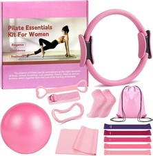 Pilates Ring 13 Piece Set,Pilates Kit for Women Exercise Equipment Accessorie... Pilates Equipment price