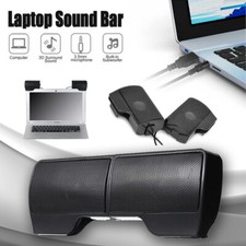 Speakers USB Power Clip-On Computer Stereo Sound Bar 3.5mm for Desktop Laptop PC Computer Speakers price