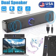 Stereo Bass Sound Computer Speakers Bluetooth 5.3 Soundbar for Laptop PC Mac US Computer Speakers price
