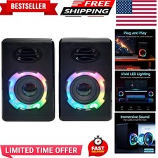 Pc Computer Speakers With Surround Sound Usb Wired Laptop Deep Bass For Desktop Computer Speakers price