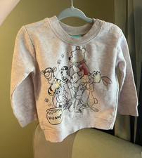 Disney Baby Winnie the Pooh & Friends Fleece Crewneck Sweatshirt 12M Beige Baby Sweatshirt price