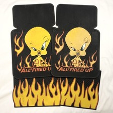 Vintage 2000 Warner Bros Tweety Bird All Fired Up Universal Car Floor Mat Set Car Floor Mat price